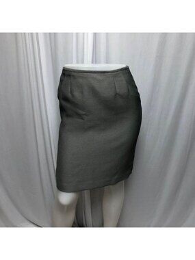 Kasper Skirt Womens Size 4 Petite Black White Back Zipper Lined Pencil Office
